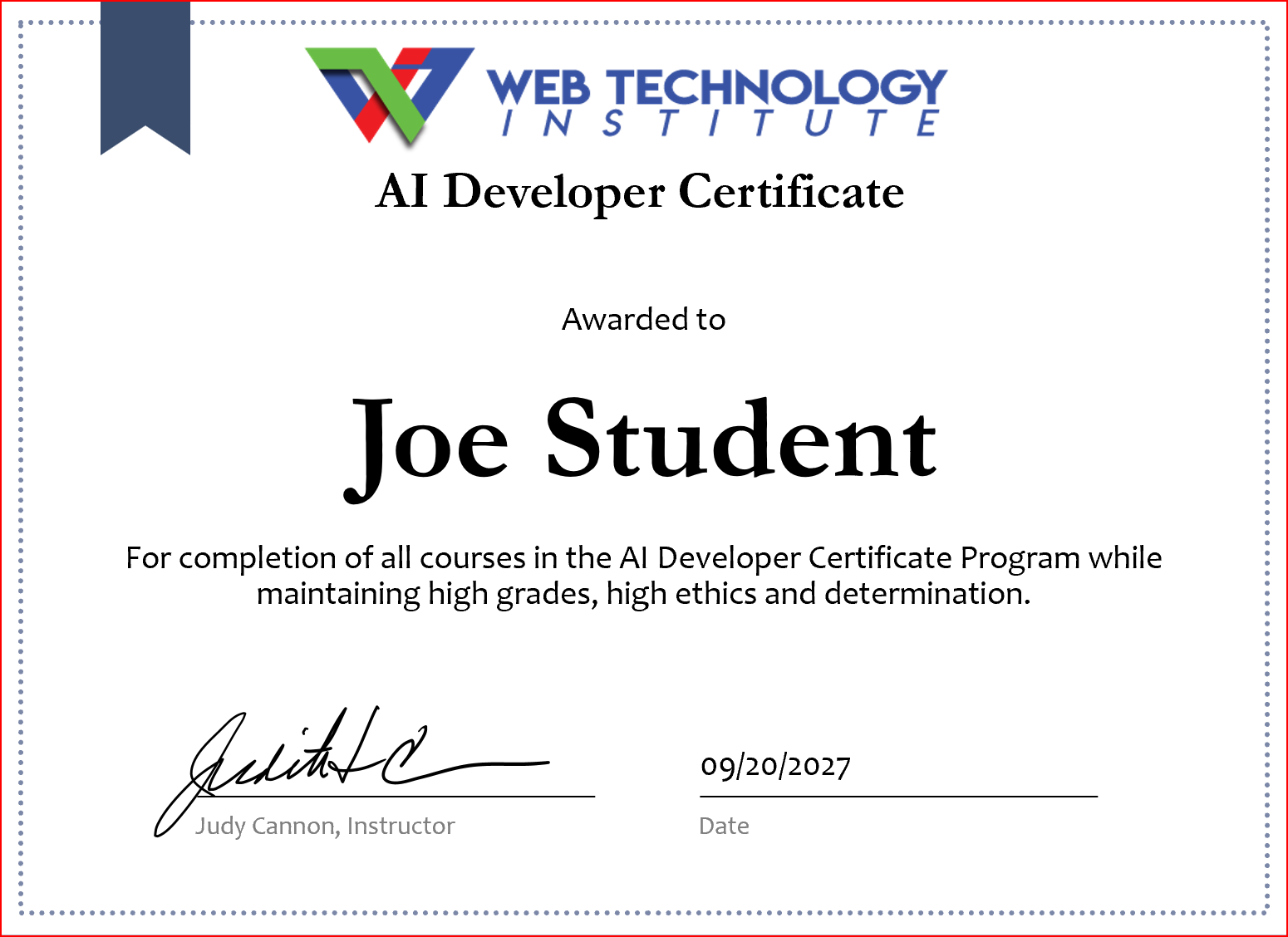 AI Developer Certificate